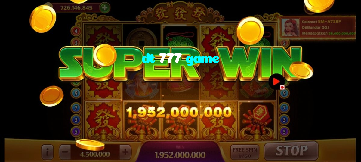 dt 777 game casino presented on mobile device in Pakistan with slots and live games