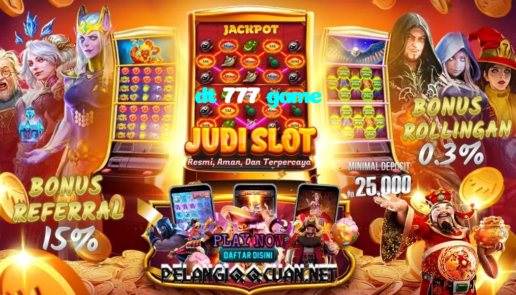 dt 777 game casino presented on mobile device in Pakistan with slots and live games